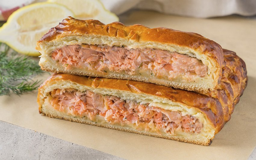 Пиріг із горбушею та капустою Пиріг із горбушею та капустою