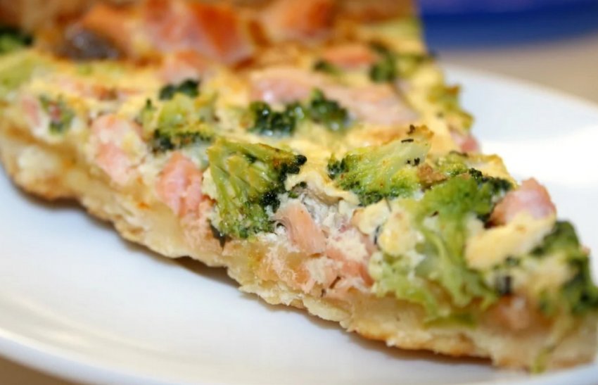 Пиріг із горбушею та броколі Пиріг із горбушею та броколі