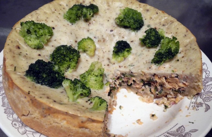 Пиріг із горбушею та броколі Пиріг із горбушею та броколі
