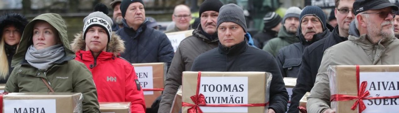 Естонські фермери вийшли на акцію протесту