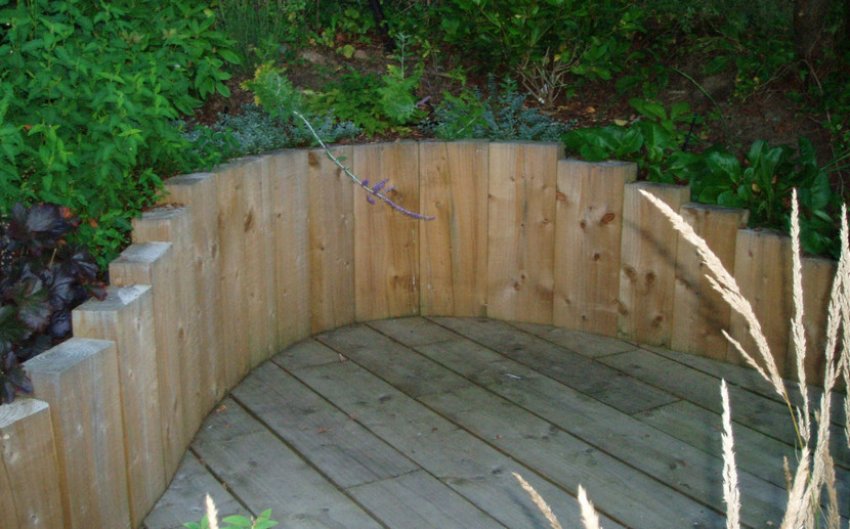 Опора для схилів дерев'яним парканом Опора для схилів дерев'яним парканом