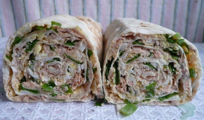 Рулет із лаваша з горбушею Рулет із лаваша з горбушею