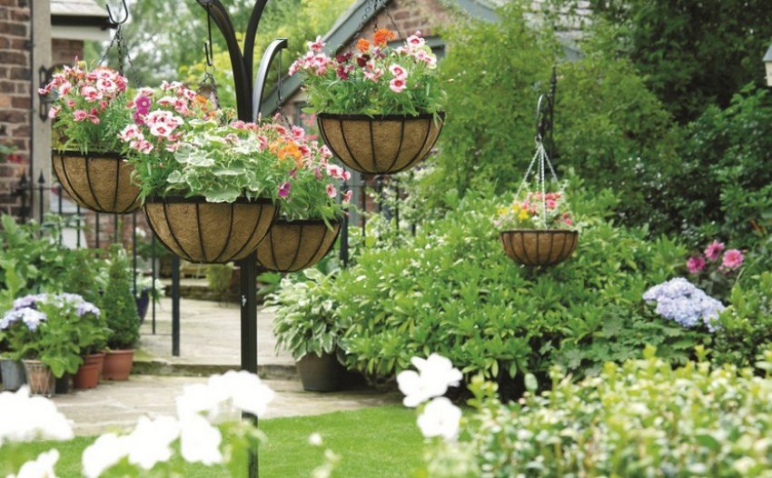 Підвісні вазони в дизайні