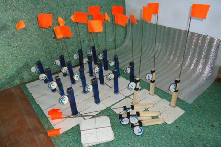 Доопрацювання прапорців у зимових жерлицях Доопрацювання прапорців у зимових жерлицях