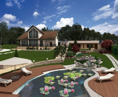 Ландшафтний дизайн на 20 сотках