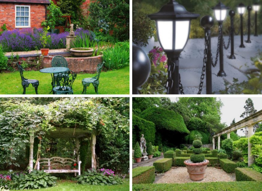 Архітектура та меблі в пейзажному стилі