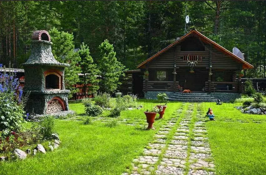 Дизайн Участка В Деревне Фото