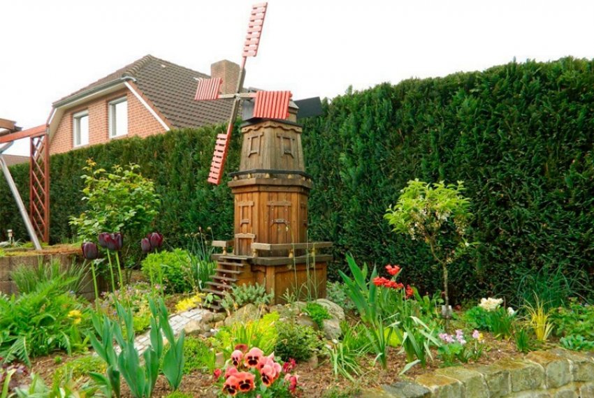 Млин в ландшафтному дизайні