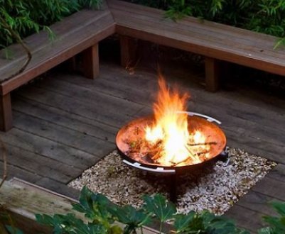 Створення вогнища в ландшафтному дизайні