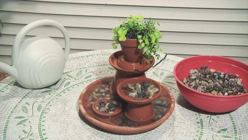 Саморобний декоративний фонтан