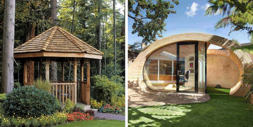 Бесідка та павільйон у ландшафті Бесідка та павільйон у ландшафті