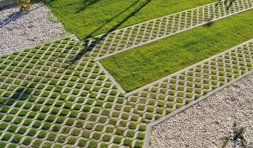 Тротуарна плитка газонна решітка