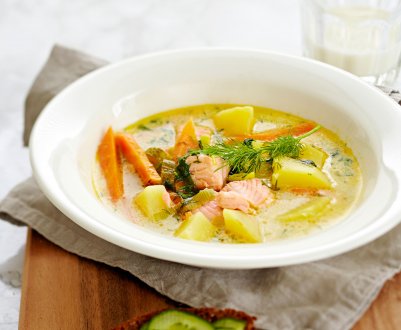 Рецепти приготування супу з горбуші