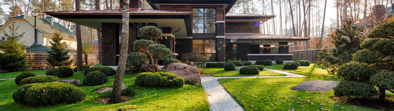 Використання ландшафтного дизайну для котеджного будинку