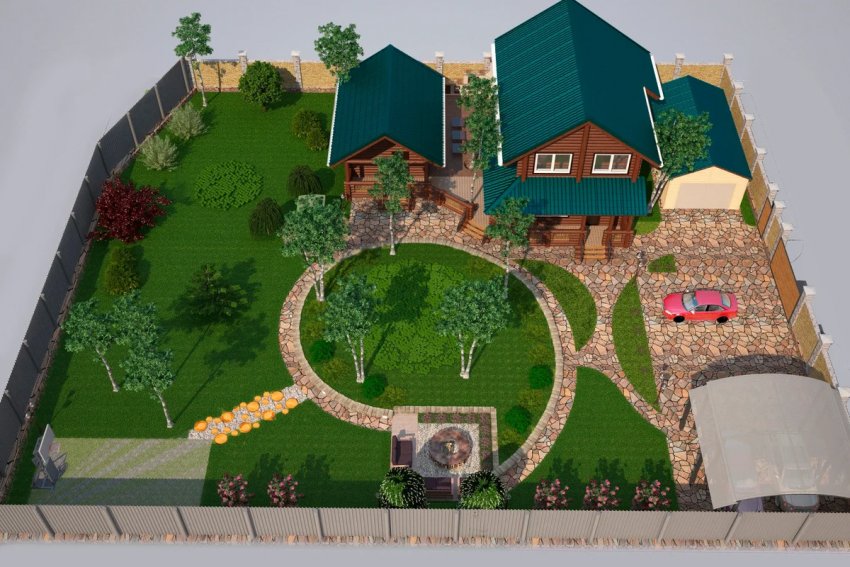 Дизайн ділянки на 20 сотках Дизайн ділянки на 20 сотках