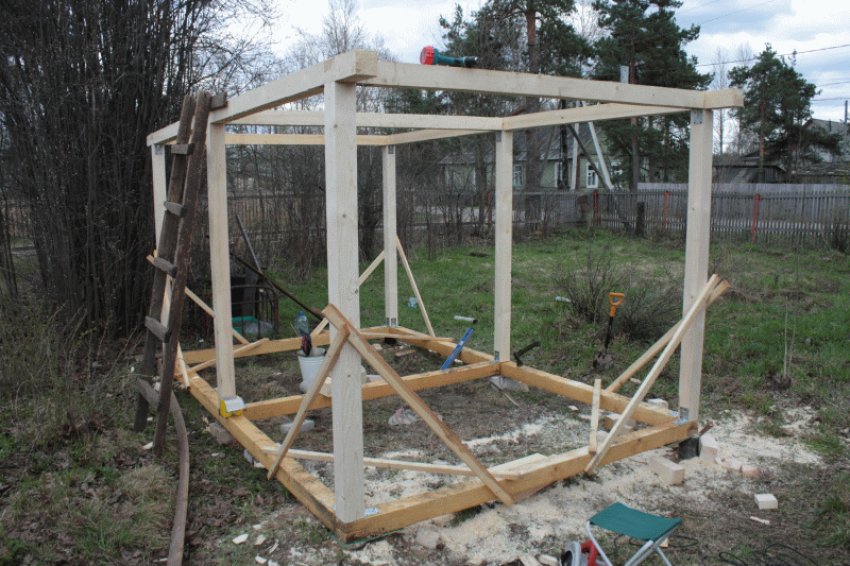 Зібраний каркасу павільйону