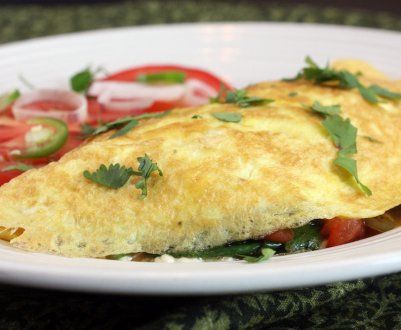 Як приготувати горбушу в омлеті