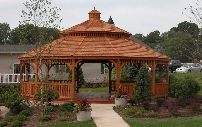 Дах бесідки з дерева Дах бесідки з дерева