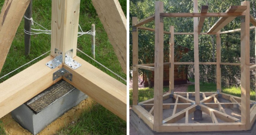 Каркас бесідки Каркас бесідки