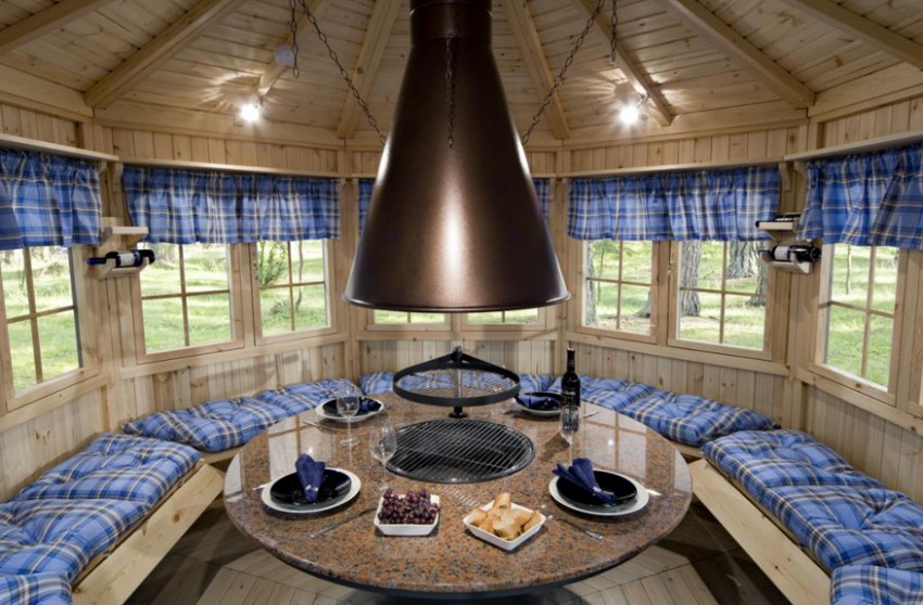 Облаштування фінської бесідки Облаштування фінської бесідки