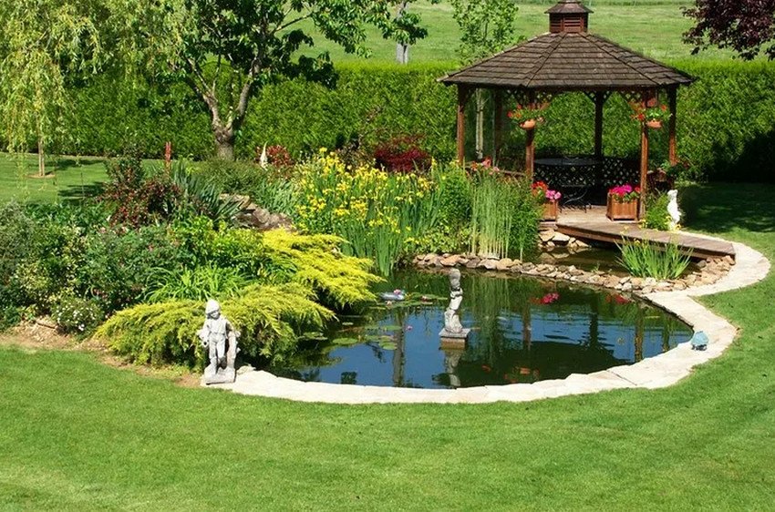 Літній день біля ставка Літній день біля ставка