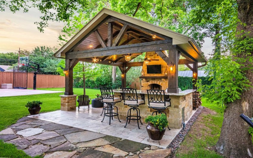 Бесідка з мангалом Бесідка з мангалом