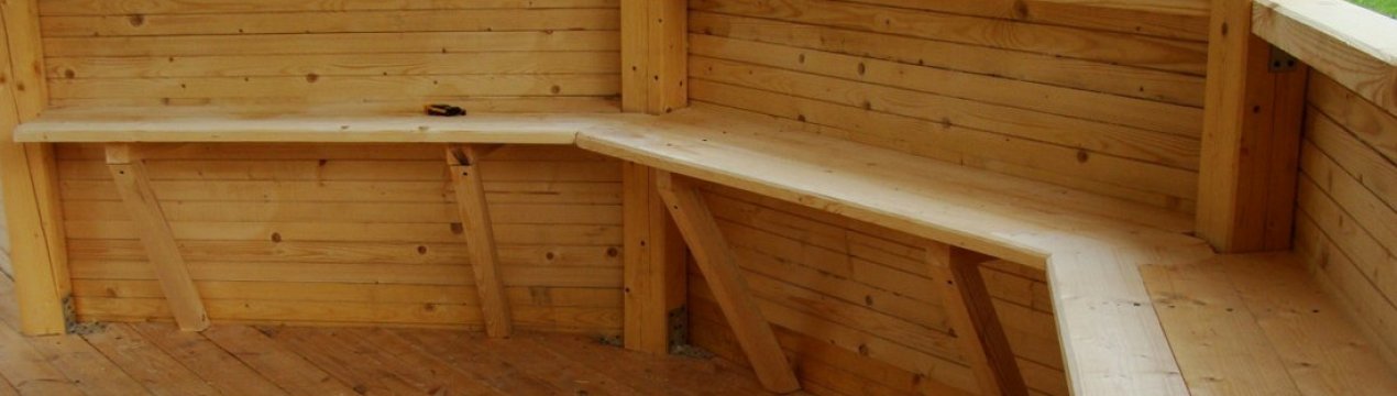 Як зробити прості лавки для альтанки своїми руками