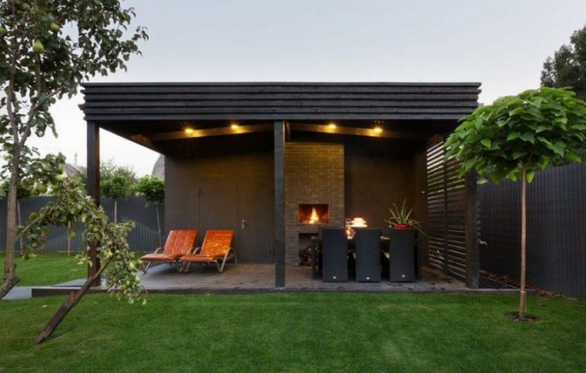 Наявність вогнища в альтанці