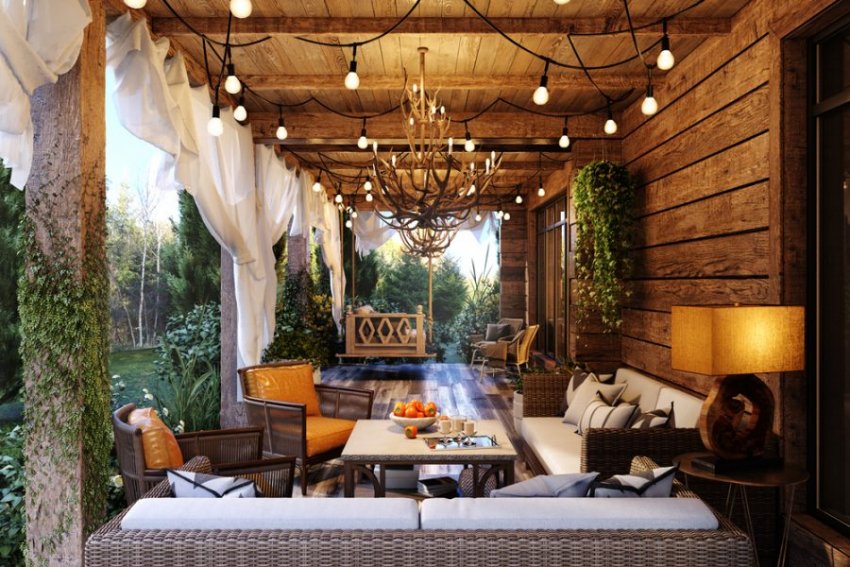 Освітлення бесідки шале Освітлення бесідки шале