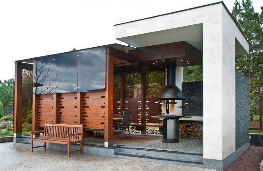 Бесідка в стилі хай-тек Бесідка в стилі хай-тек