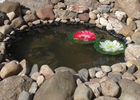 Создание пруда из покрышки своими руками