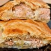 Пирог с горбушей и рисом