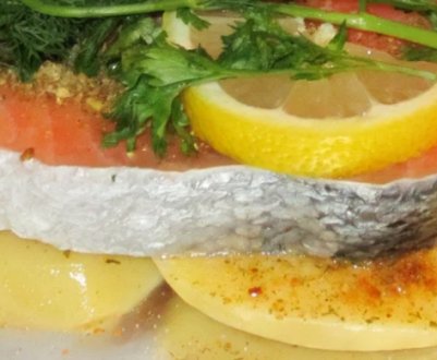 Як приготувати кету з картоплею в духовці