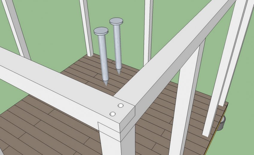 Верхня обв'язка альтанки Верхня обв'язка альтанки