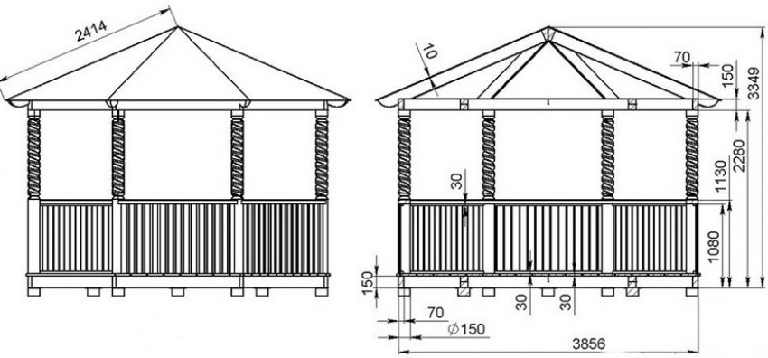 Креслення альтанки