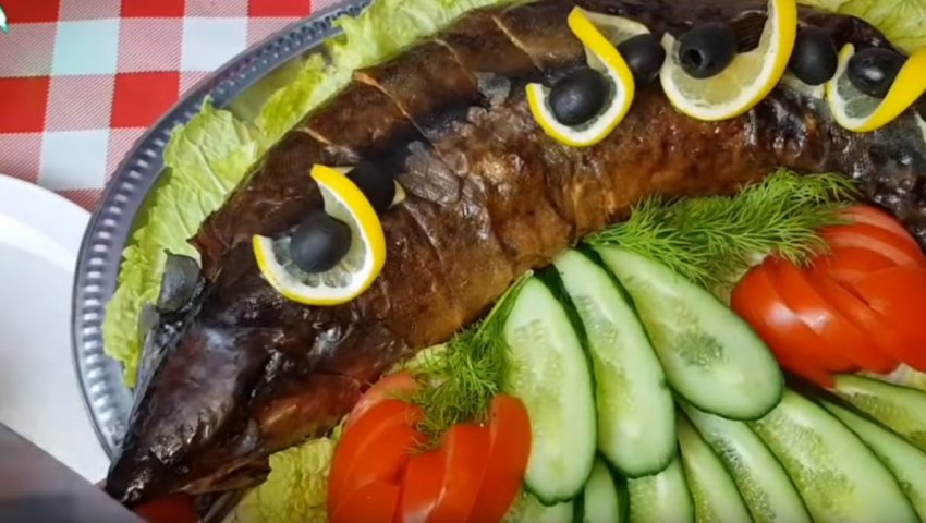 Горбуша Фаршированная Запеченная В Духовке Фото
