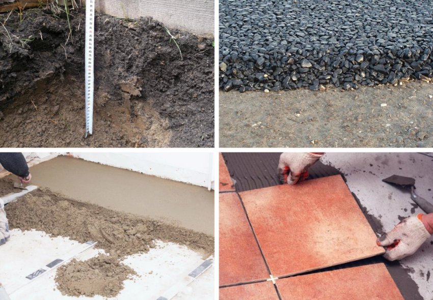 Укладка підлоги в бесідці