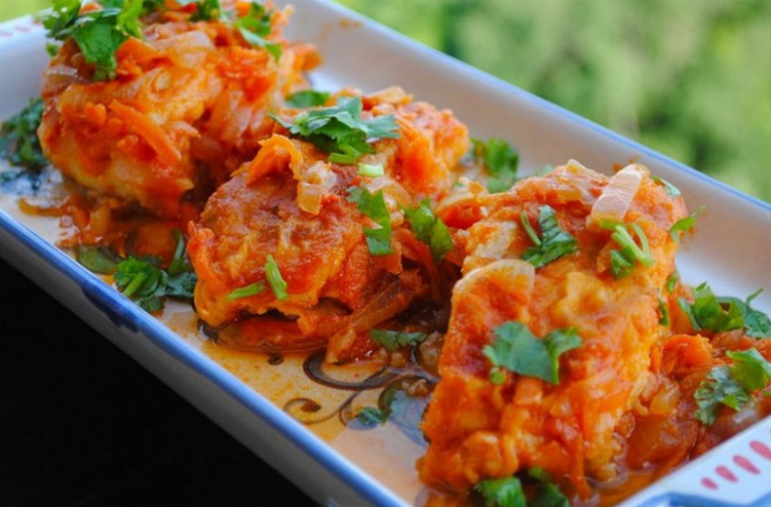 Кета під маринадом із моркви та цибулі Кета під маринадом із моркви та цибулі