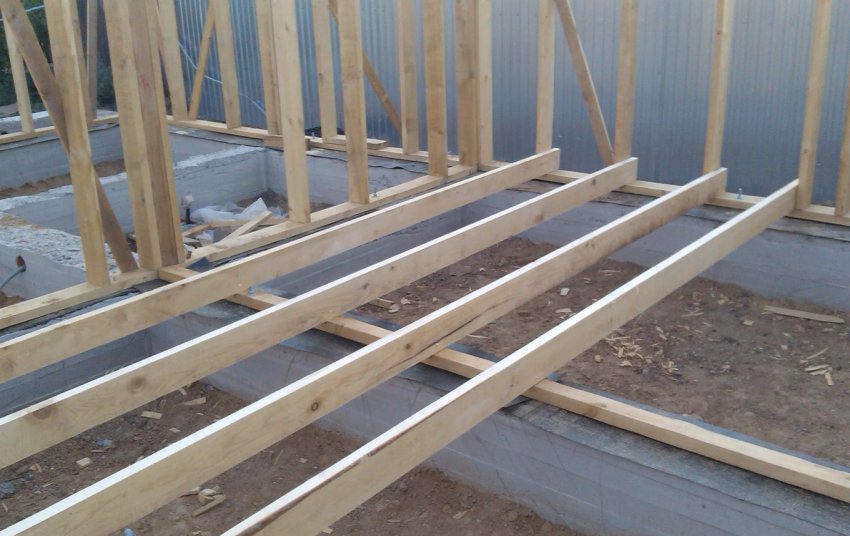 Установка лаг для пола Установка лаг для пола