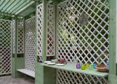 Як зробити дерев'яні решітки для бесідки своїми руками