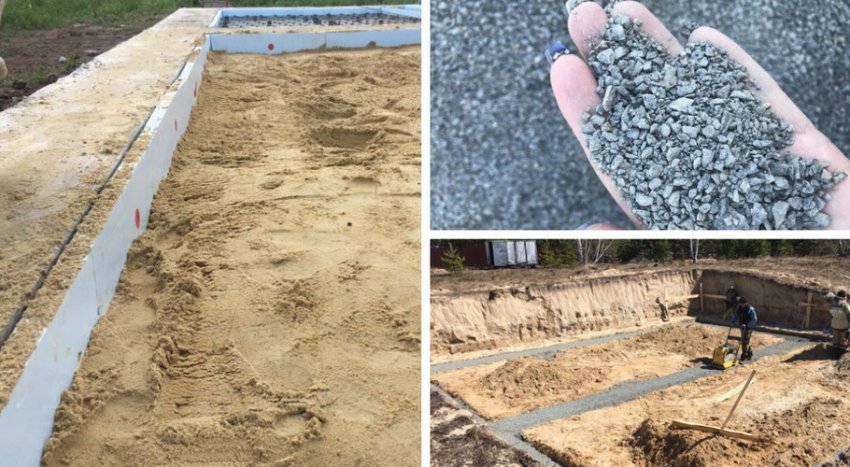 Створення піщаної подушки Створення піщаної подушки