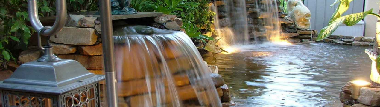 Як створити декоративний фонтан і водоспад