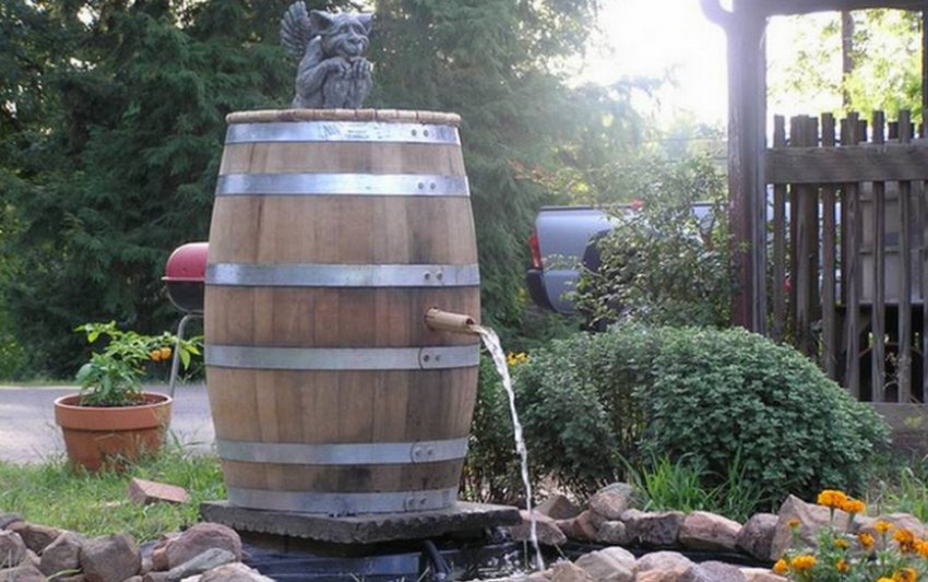 Бочка для фонтана