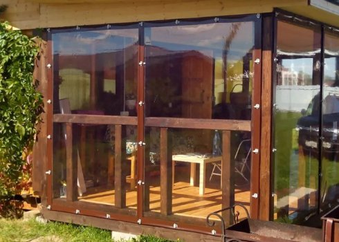 Остеклення веранди м'якими вікнами своїми руками