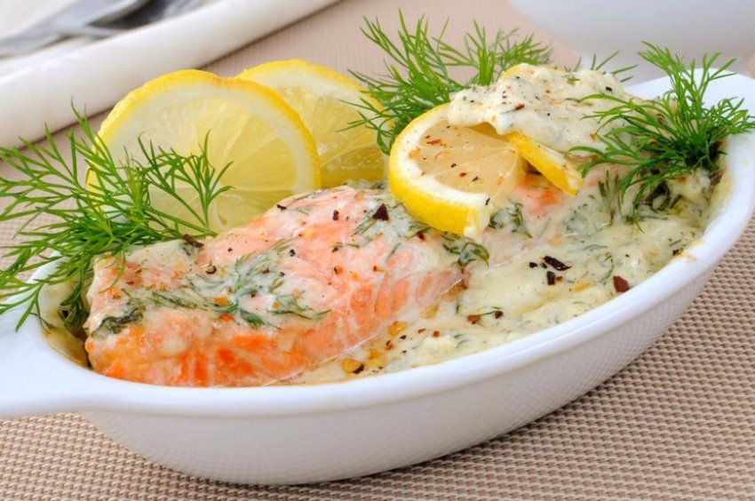 Кета в сметані Кета в сметані