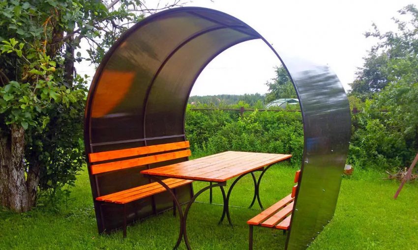 Бесідка з полікарбонату Бесідка з полікарбонату