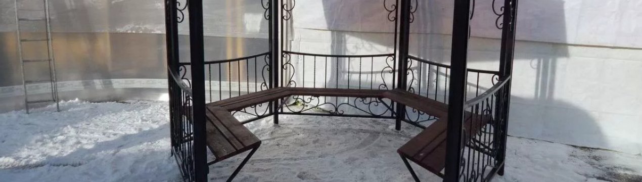 Як зробити альтанку з металу своїми руками