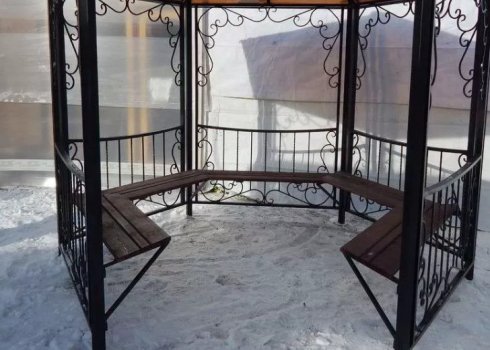 Як зробити альтанку з металу своїми руками