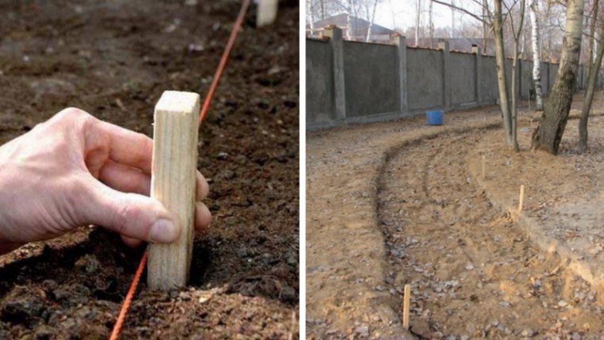 Розмітка доріжки колами Розмітка доріжки колами