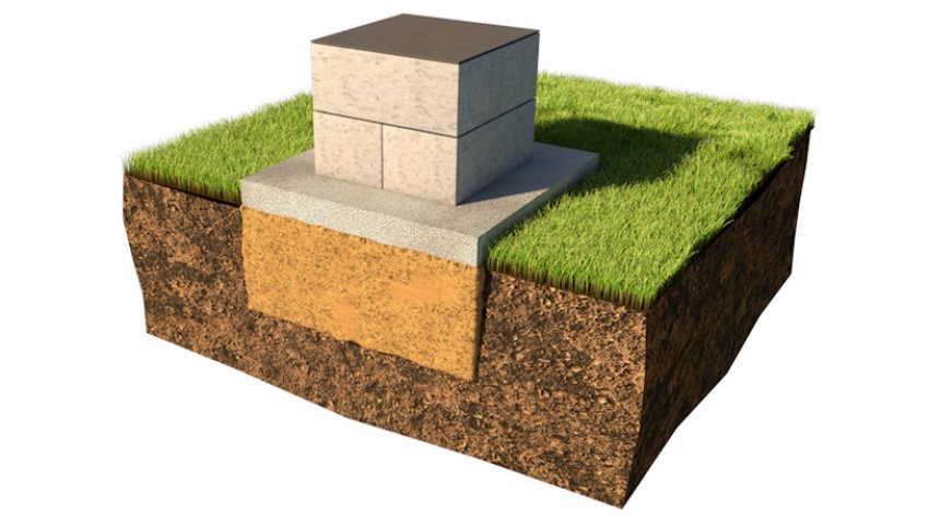 Мелкозаглиблений стовпчастий фундамент Мелкозаглиблений стовпчастий фундамент